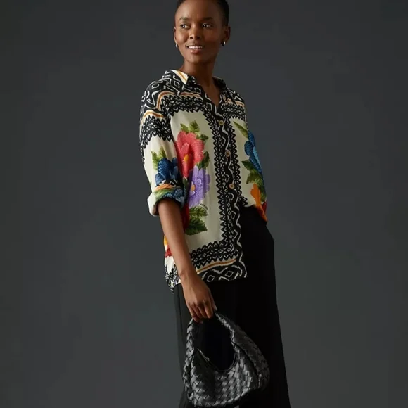 Farm Río By Anthropologie Classic Button Down - Picture 2 of 11